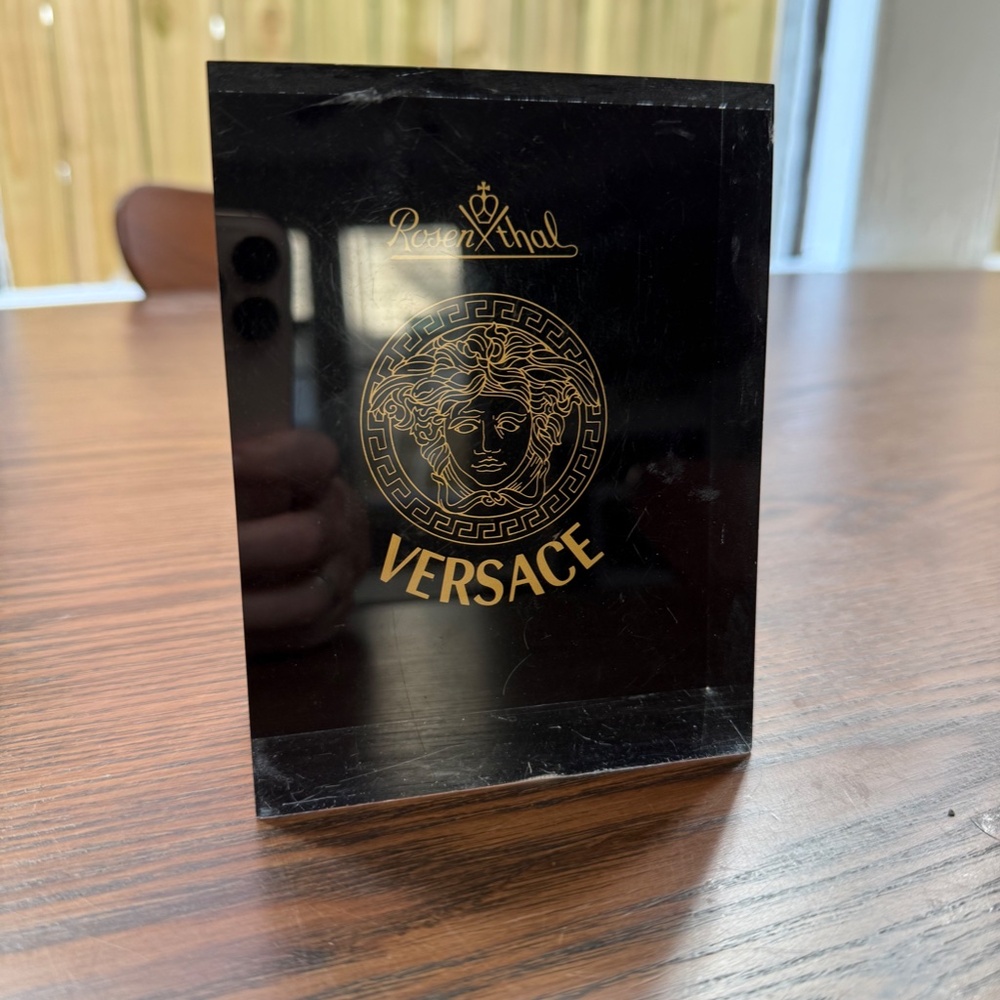 Versace X Rosenthal Acrylic Glass Collectible | Countertop/Table Display - Picture 4 of 4